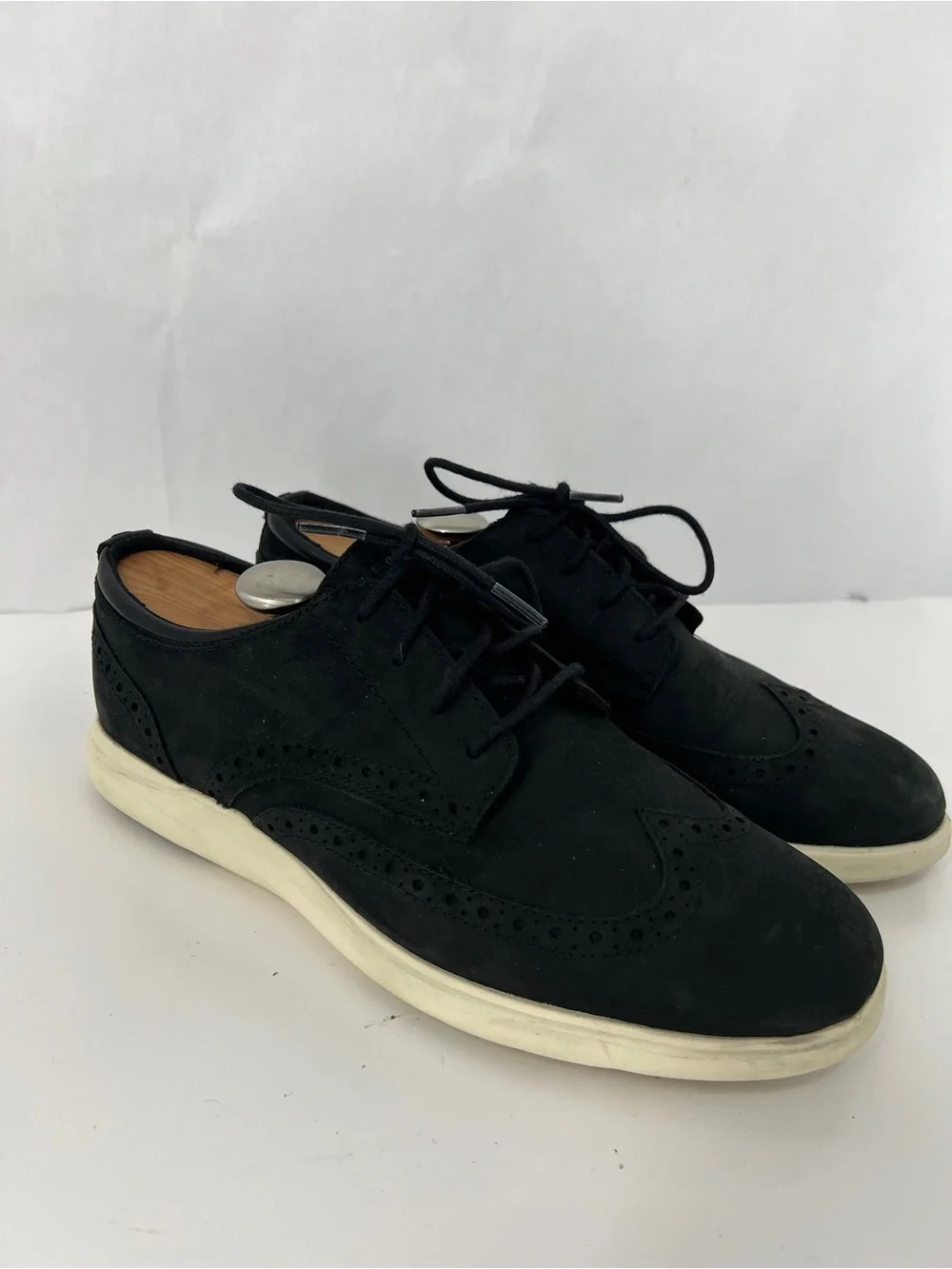 Cole Haan zero grand Black Wingtip Casual Lace-Up Shoes
